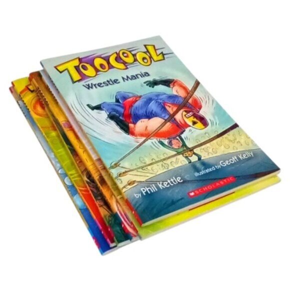 Kid's Paperback Books Set of 6 'Too Cool' Phil Kettle Scholastic 2008 - Picture 3 of 12